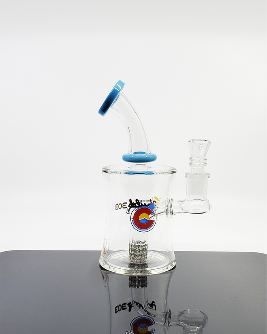 Glass Lab 303 7” Lace Perc Banger Hanger | Compact and Durable | Smooth Filtration