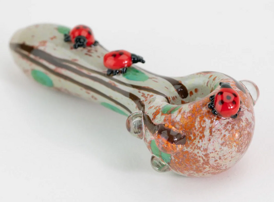 Empire Glassworks Lady Bug Mini Spoon Pipe