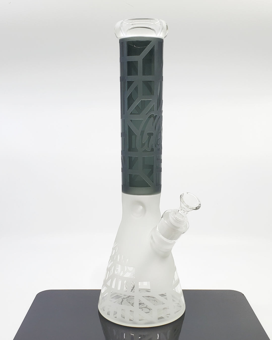 Green Bear Sandblasted Beaker - Stylish with Durable Design