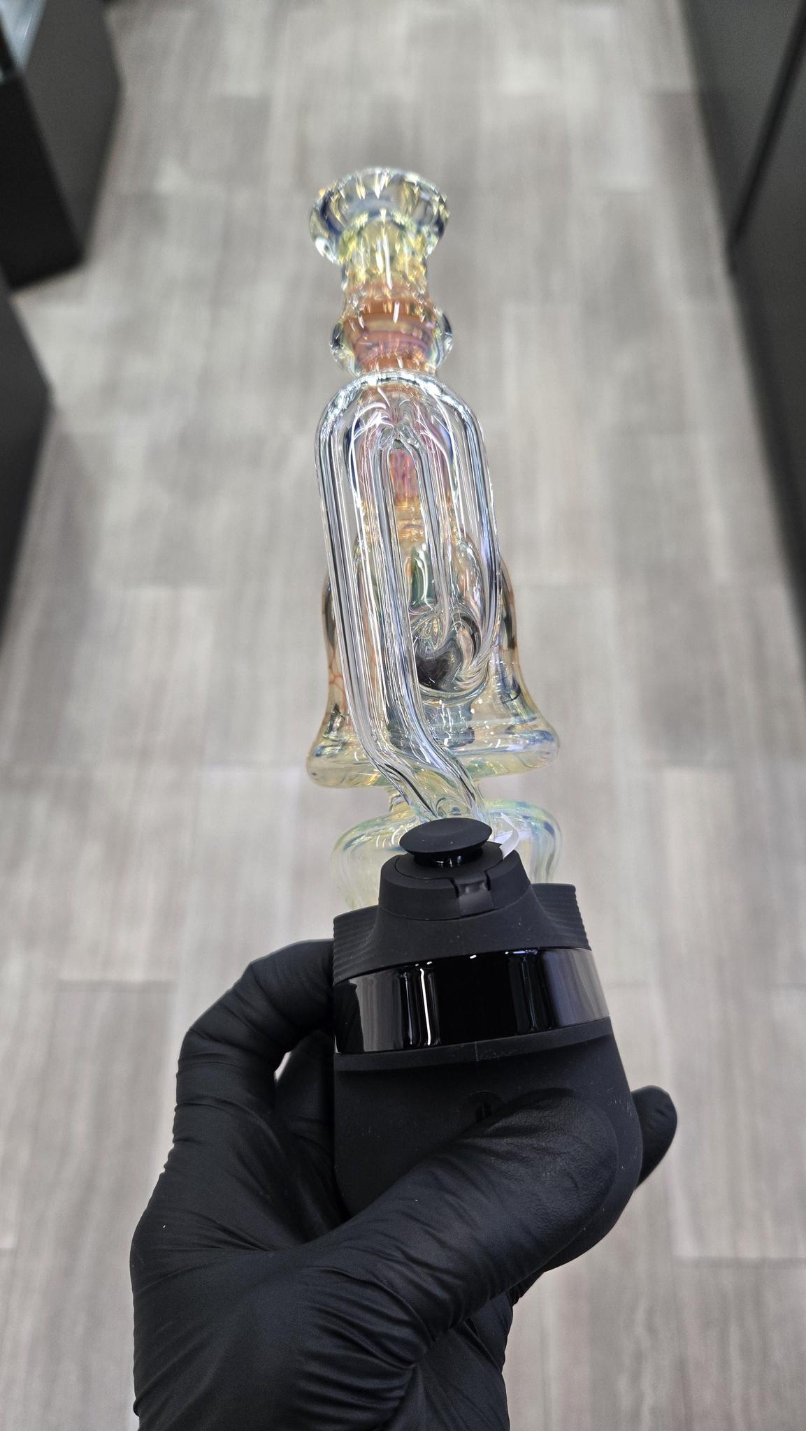 Hondo Glass - Fumed Pineapple Perc Puffco Peak/Pro Wet Attachmet