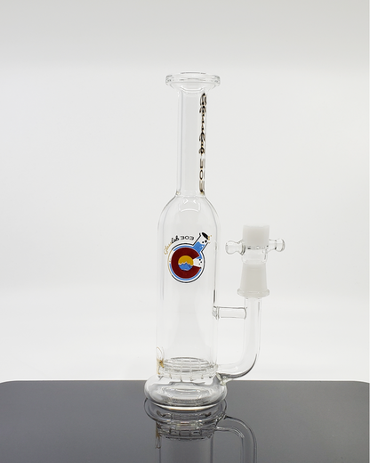 Glass Lab 303 Waffle Perc Straight Bottle - Smooth Filtration with Unique Perc