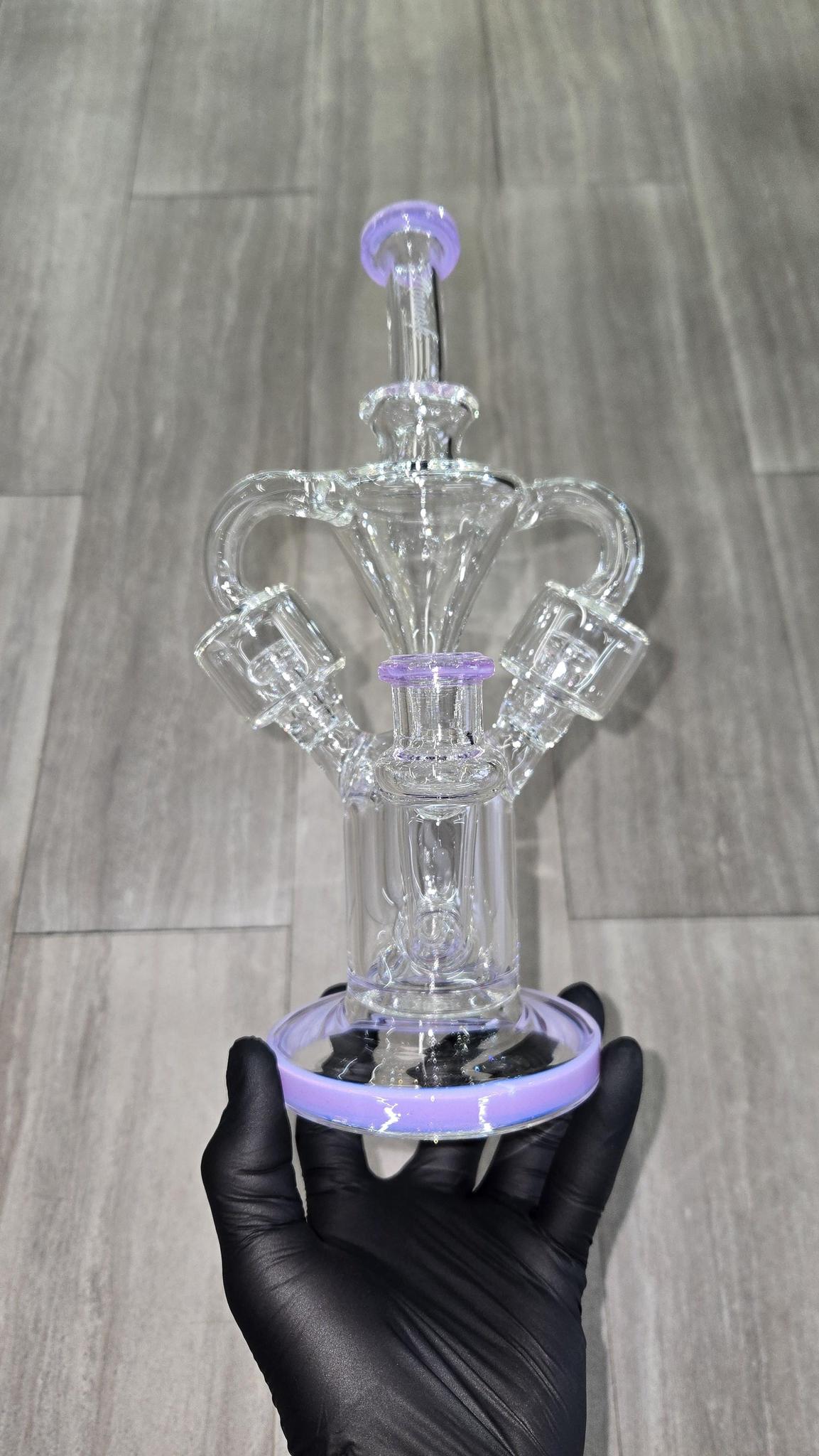 Monark Glass - 9.5" Double Chamber Recycler