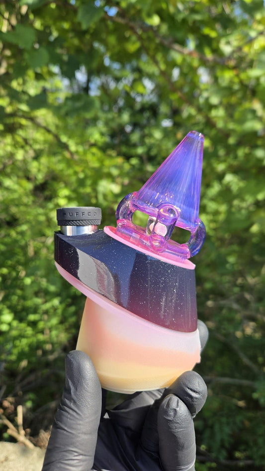 Sleeps - Rosaline Faceted Opal Dry Puffco Peak/Pro Attachment