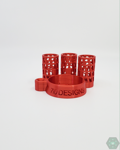 Durable 710 Designs Carta Caddy ensuring safety of dab rigs during transit.
