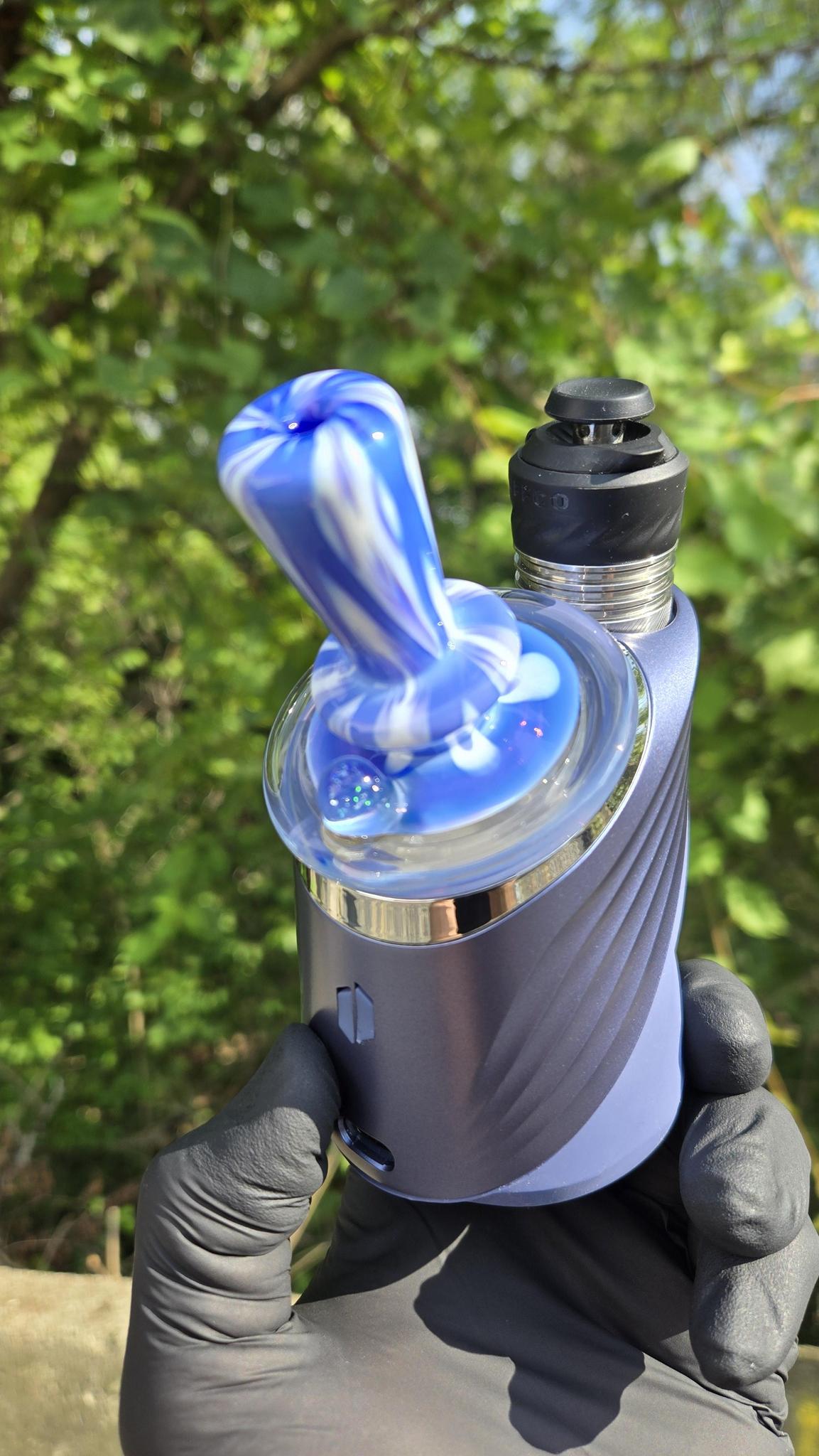 Indo Glass X Geoffmade - Clear Bottom Frit Work Dry Peak/Pro Attachment #2