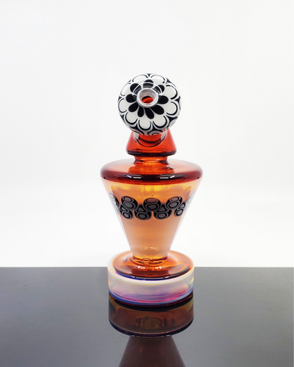  10mm Dot Work Dab Rig: The RL Dots Talus Rig is a handcrafted 10mm rig showcasing intricate dot work and designed for smooth, flavorful dabbing experiences.