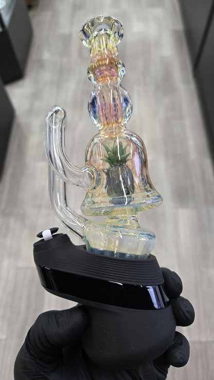 Hondo Glass - Fumed Pineapple Perc Puffco Peak/Pro Wet Attachmet