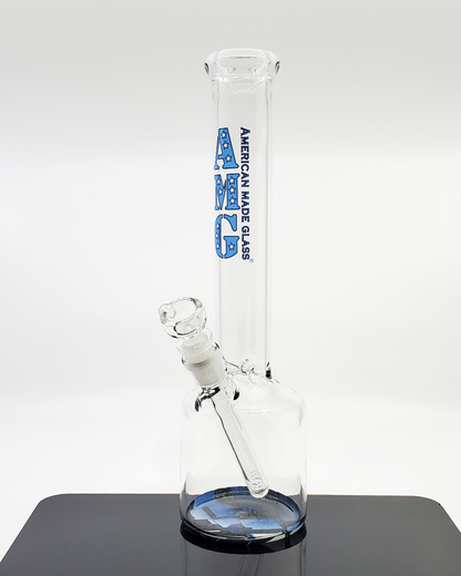 12 Inch Beaker Bong by AMG Glass. This sturdy beaker bong features classic filtration for a smooth smoking experience.