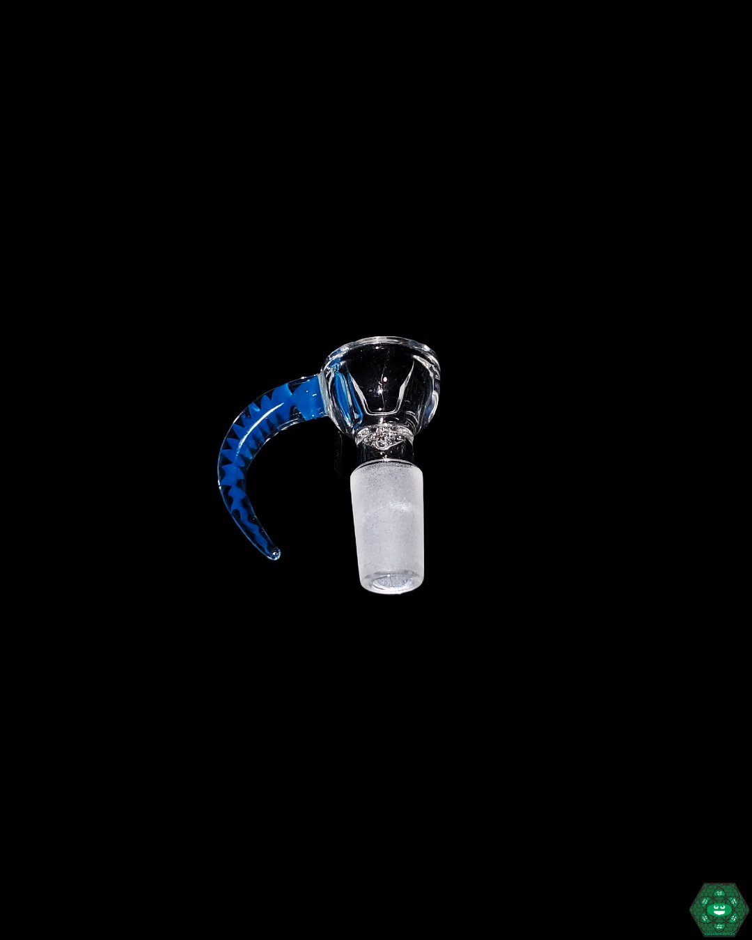 14mm Slide with Horn - Black Sheep | Headdy Glass. Unique Glass Accessory. Enhance your setup with this durable and functional glass art. Fast USA shipping.