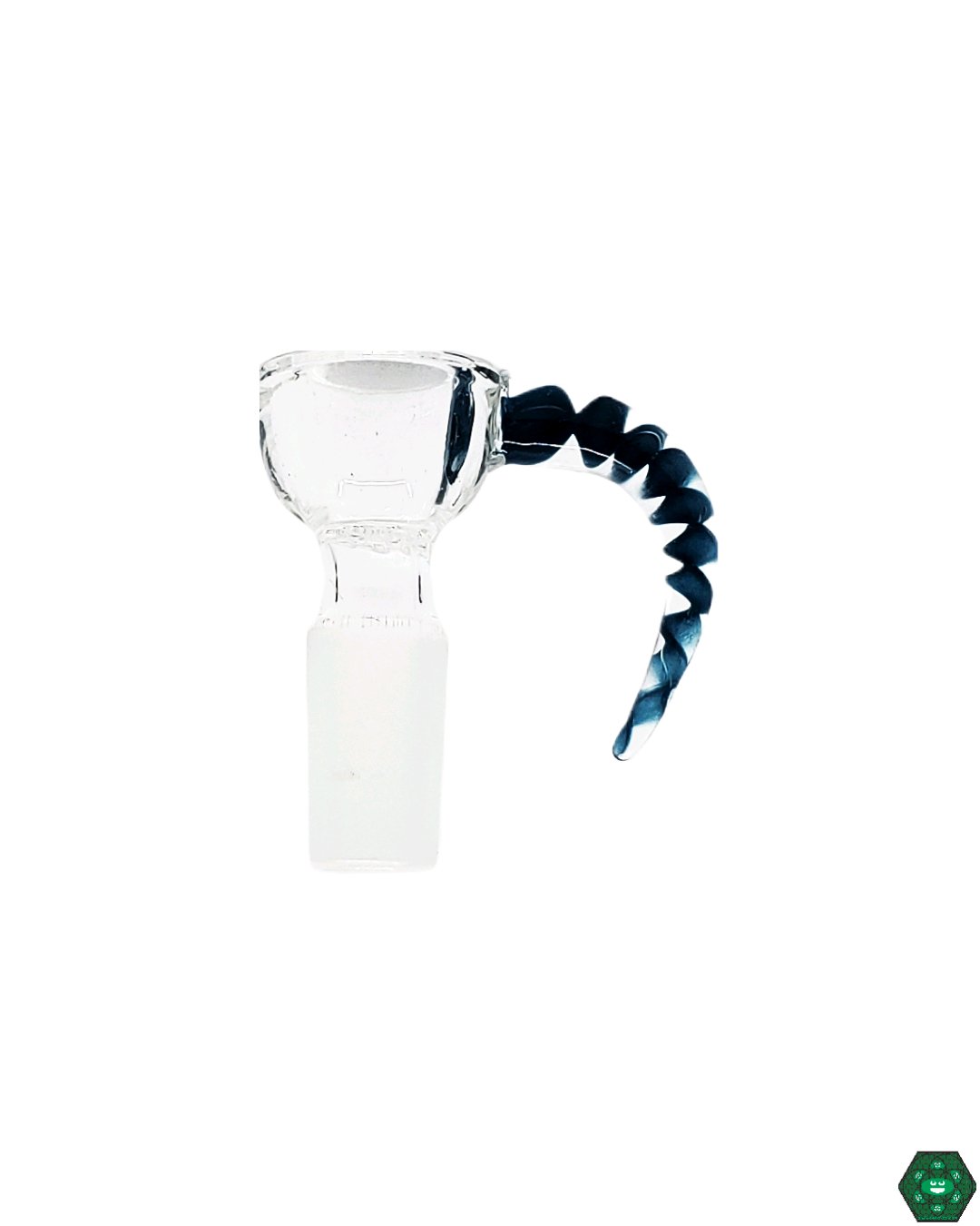 14mm Slide with Horn - Black Sheep. Unique Glass Accessory | Headdy Glass. Enhance your setup with this durable and functional glass art. Fast USA shipping.