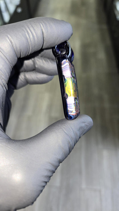 Hefe Glass - Fume & Murrine Chip Stack Pendant