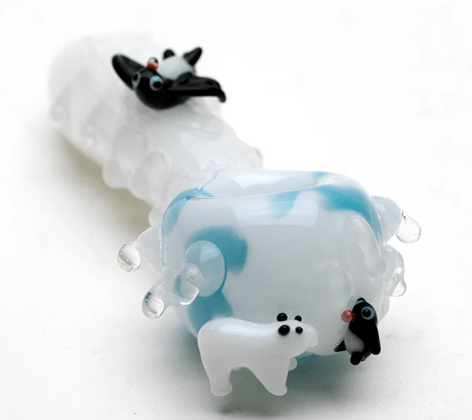 Empire Glassworks Icy Penguins Mini Spoon