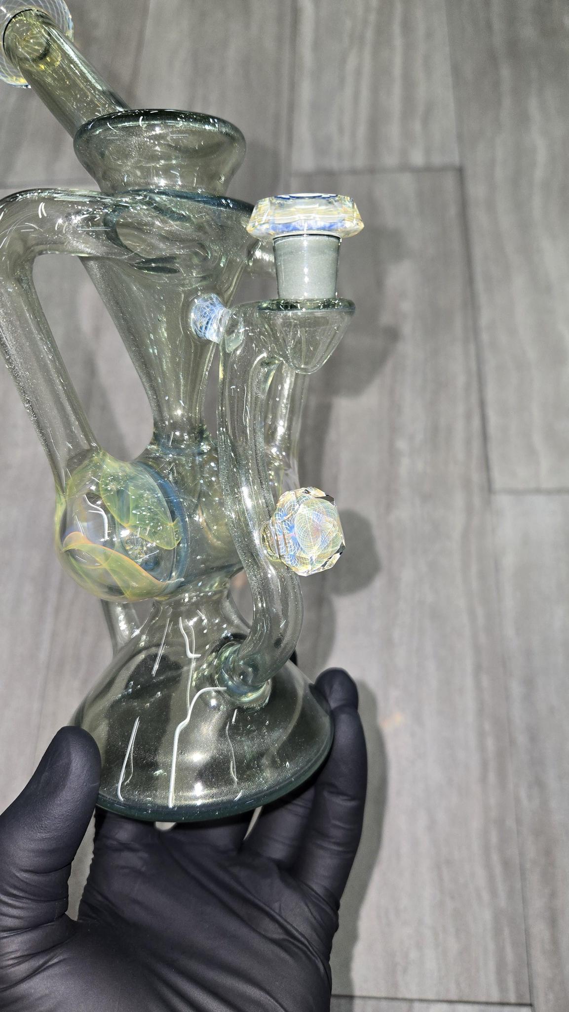 Brick Glass - Faceted Drum Recycler #8