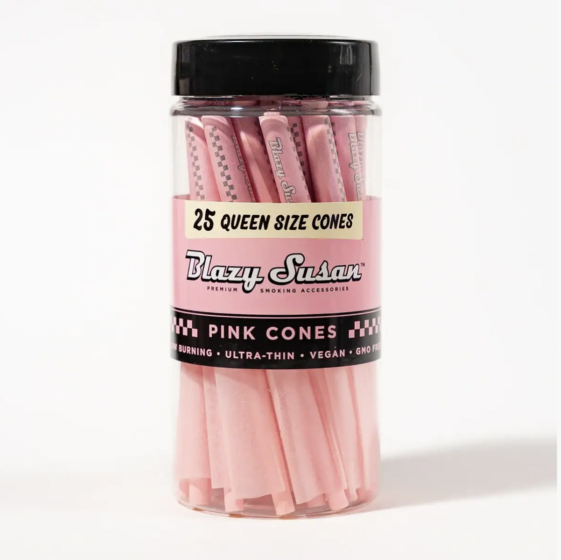 Blazy Susan - Pink Pre Rolled Cones 50ct Jar