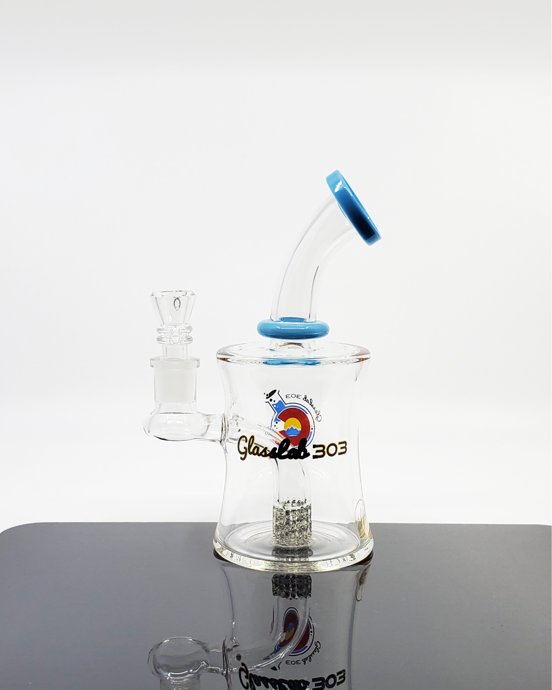 Glass Lab 303 7” Lace Perc Banger Hanger | Compact and Durable | Smooth Filtration