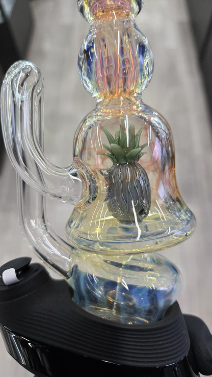 Hondo Glass - Fumed Pineapple Perc Puffco Peak/Pro Wet Attachmet