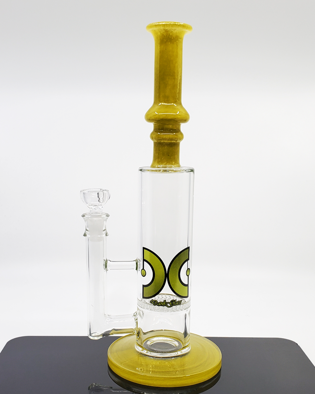 Dank Glass 12” Honeycomb Straight Tube | Honeycomb Perc | Durable and Smooth