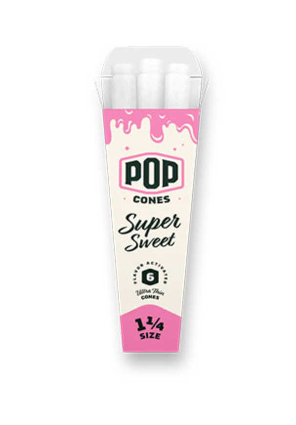 Pop Cones 1 1/4 Pre-Rolled Cones 6ct (Ultra Thin)