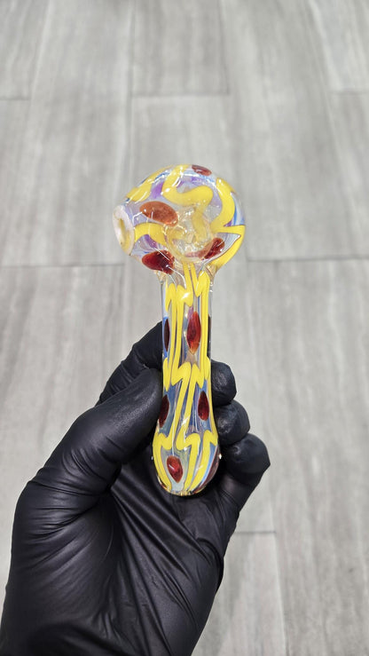 Izlow Glass - Box & Dots Handpipe