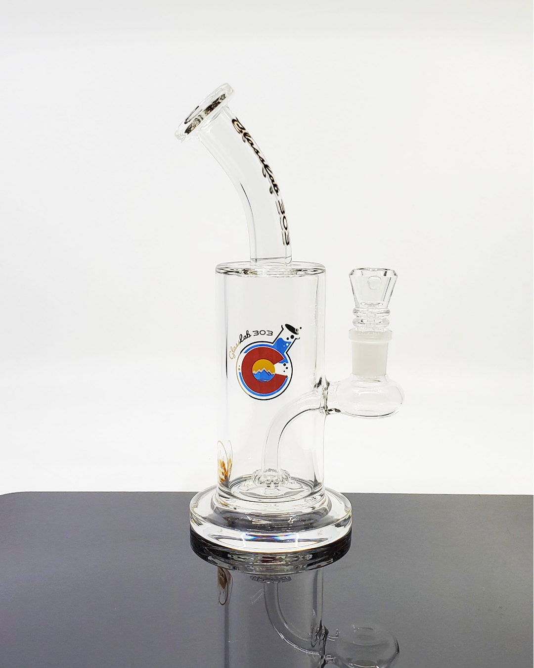 Glass Lab 303 Disk Perc Straight Tube | Efficient Filtration | 14MM Joint