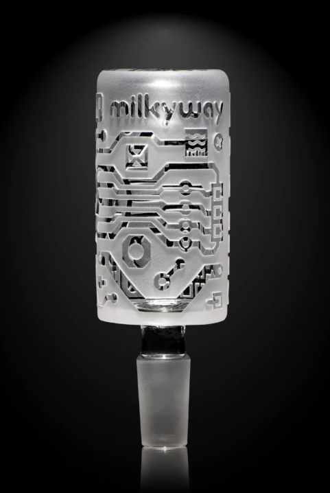 Milkyway Glass - Circuitboard Clear Long Bowl