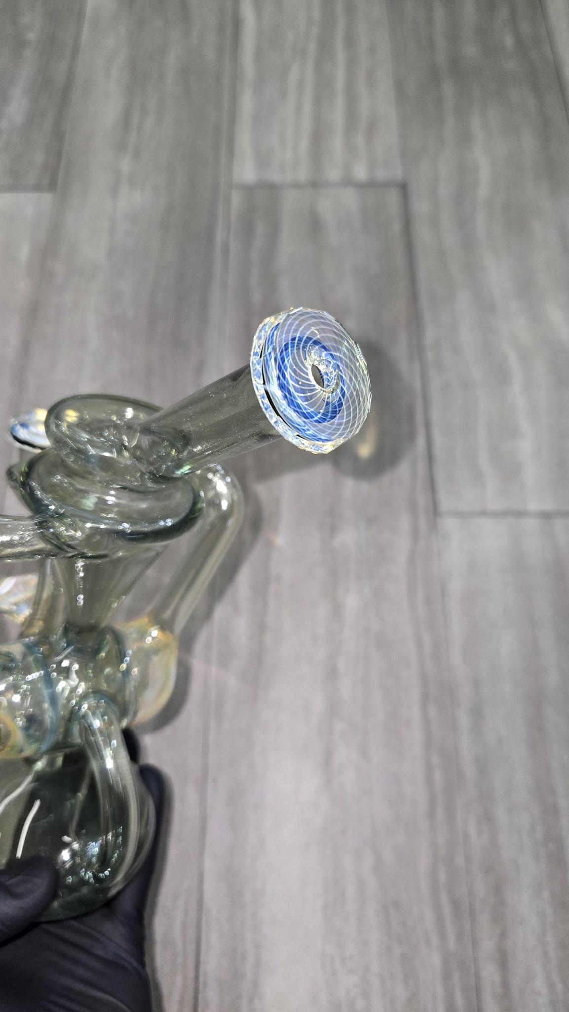 Brick Glass - Faceted Drum Recycler #8
