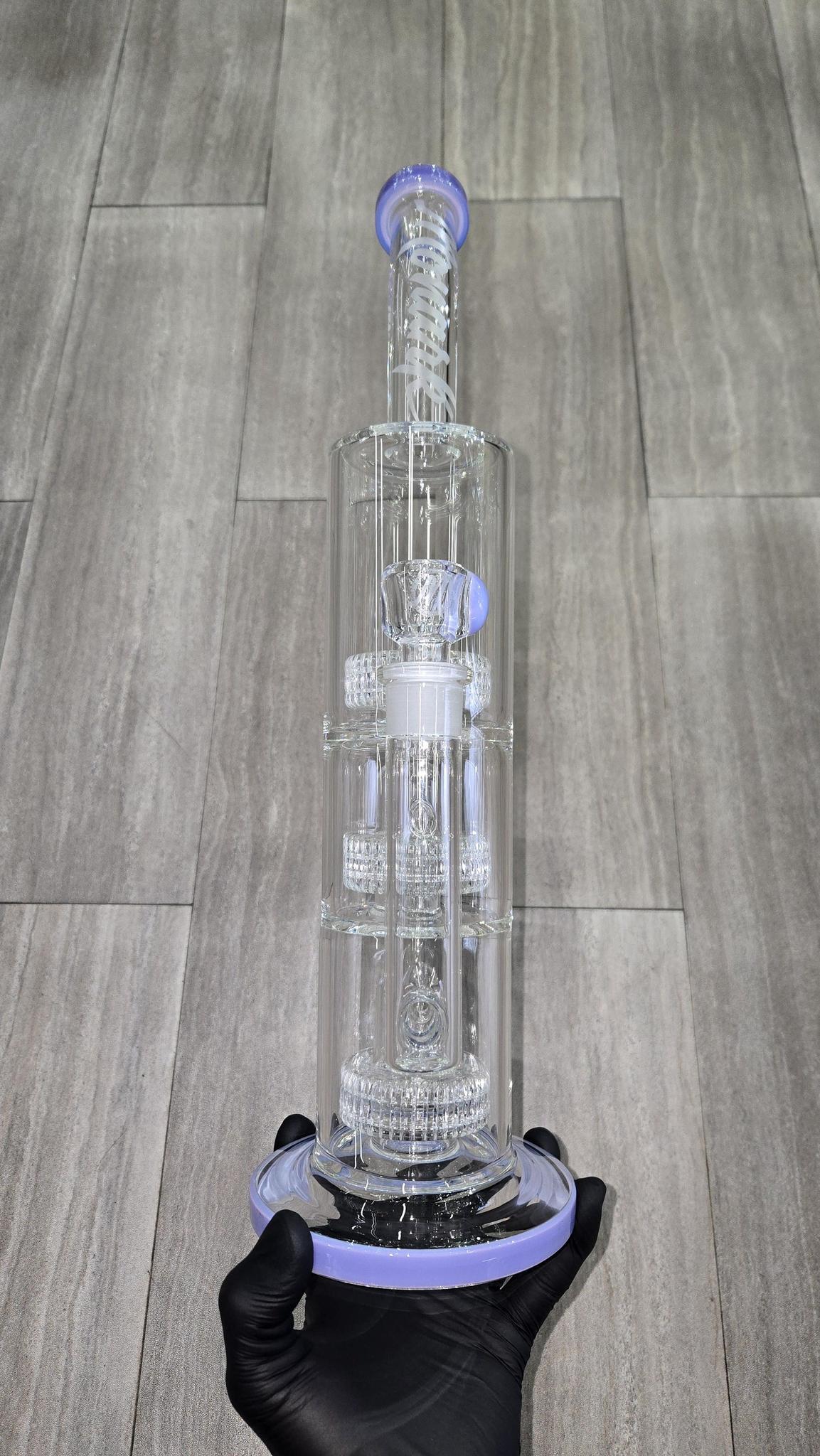 Monark Glass - 17" Triple Decker Matrix Perc Straight Tube
