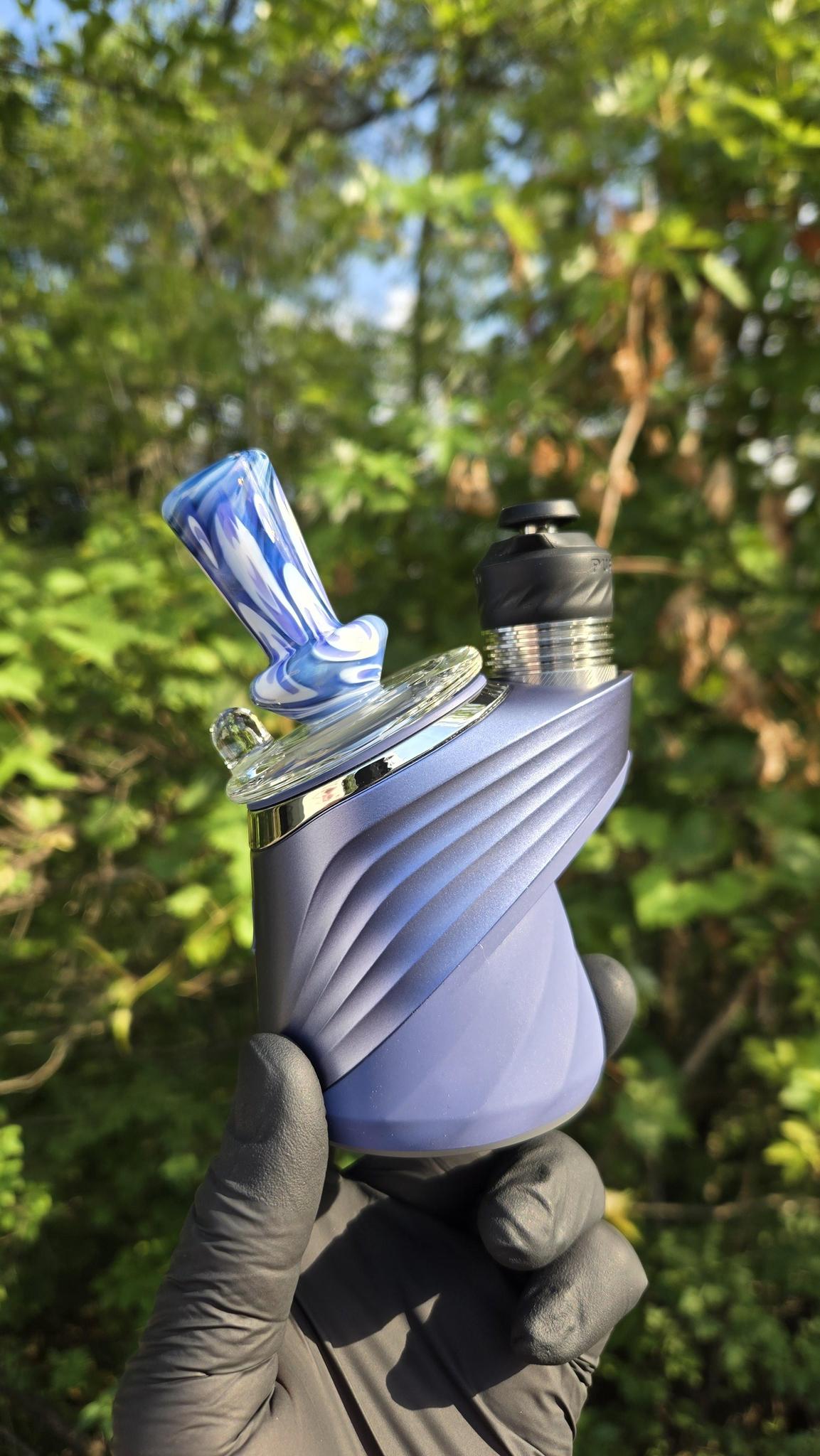 Indo Glass X Geoffmade - Clear Bottom Frit Work Dry Peak/Pro Attachment #4