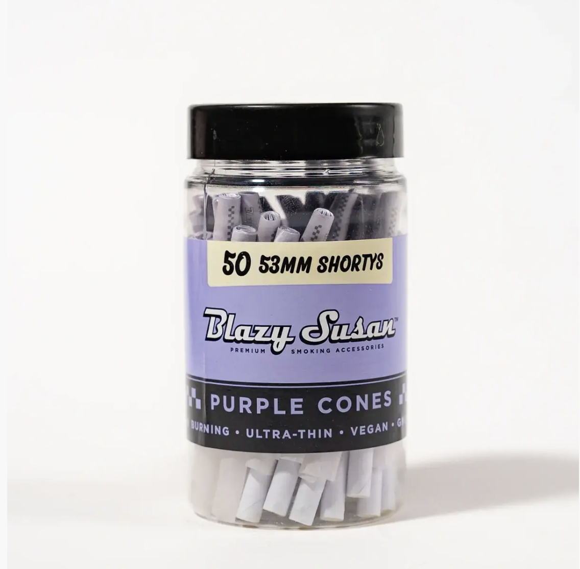 Blazy Susan - Purple Pre Rolled Cones 50ct Jar