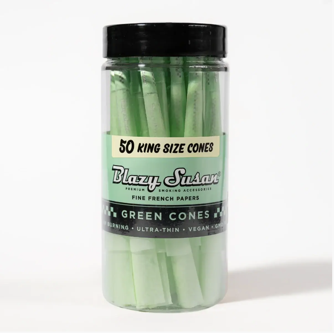 Blazy Susan - Green Pre Rolled Cones 50ct Jar