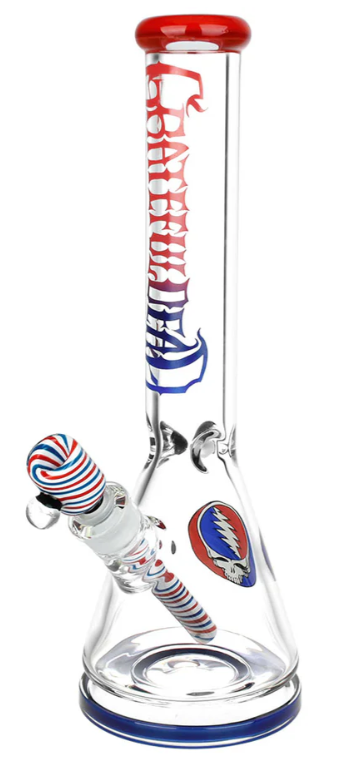 Grateful Dead x Pulsar Liberty Beaker Water Pipe 15"