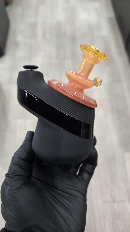 Gatez Glass - Orange Rainbow X Satin Dry Top Puffco Peak/Pro Attachment