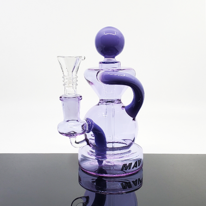 MAV Glass Mini Ball Recycler - Compact Design with Smooth Filtration