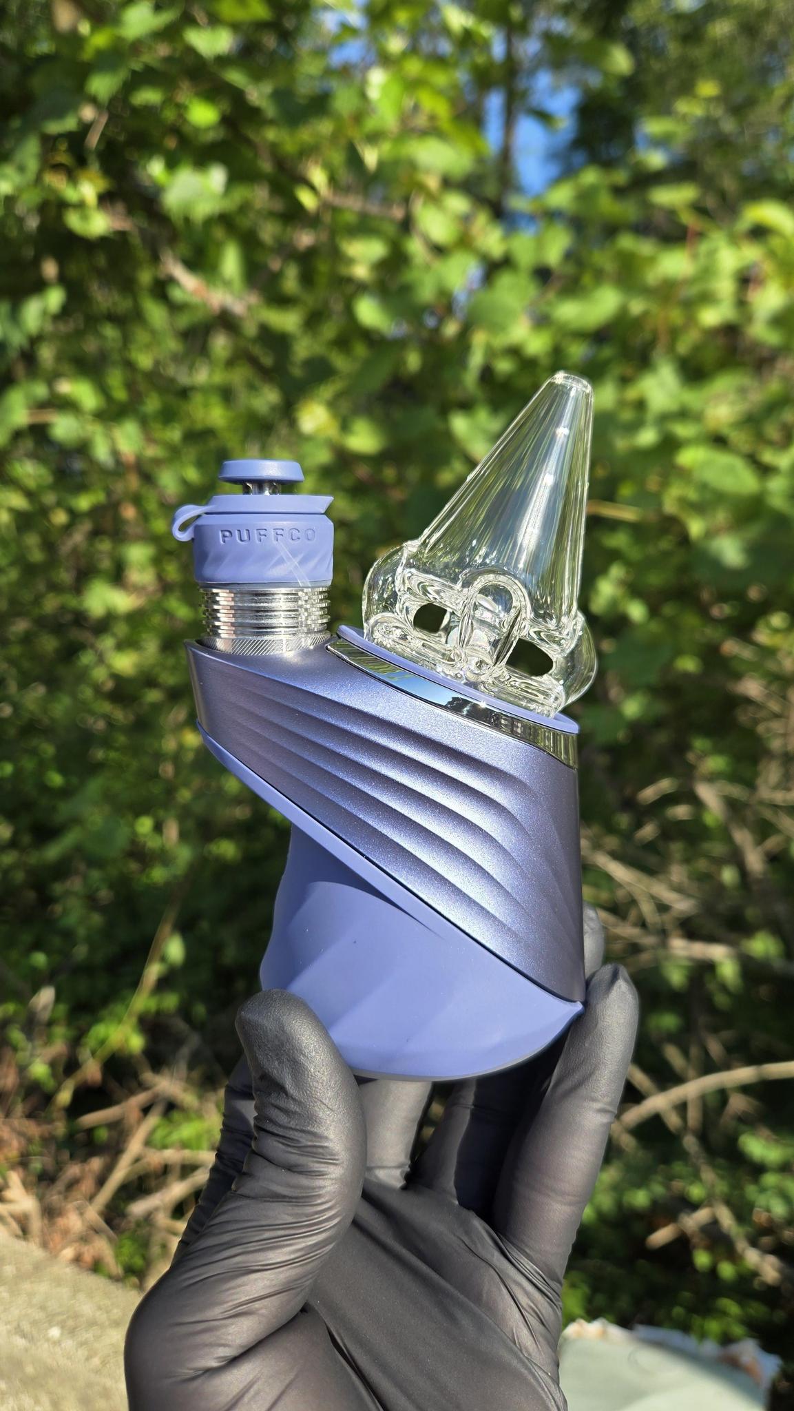 Sleeps - Clear Faceted With Opal Dry Puffco Peak/Pro Attachment #2