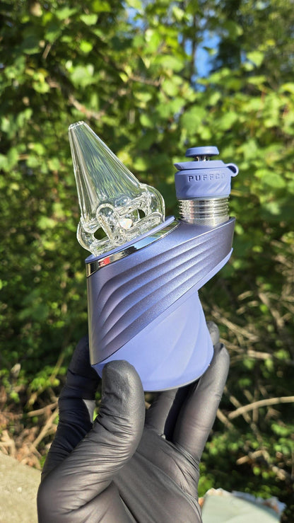 Sleeps - Clear Faceted With Opal Dry Puffco Peak/Pro Attachment #2