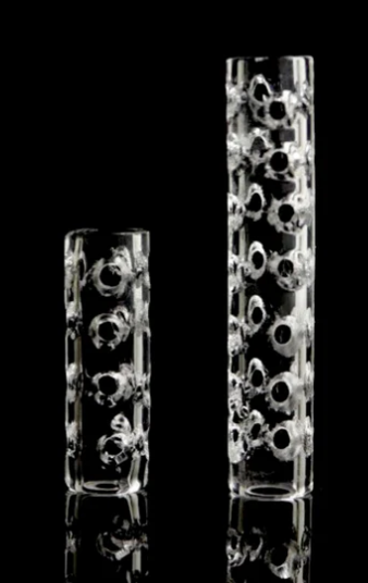 Ruby Pearl Co - Hollow Quartz Pillar with Holes