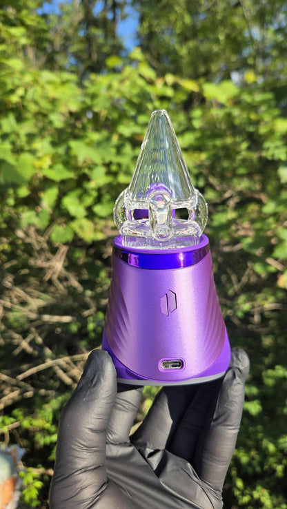 Sleeps - Clear Faceted With Opal Dry Puffco Peak/Pro Attachment #3