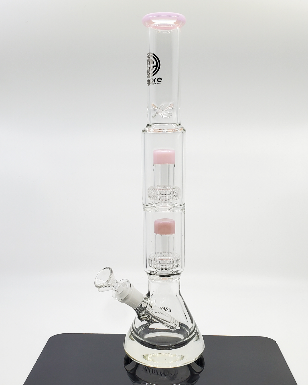 Encore Glass 16” Double Matrix Beaker | Advanced Dual Matrix Perc | Ice Catcher