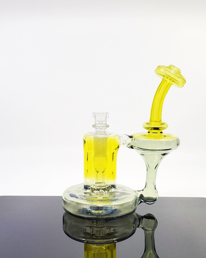 Glass Tribe CFL Bell Recycler - Color Changing Recycler for Smooth Hits