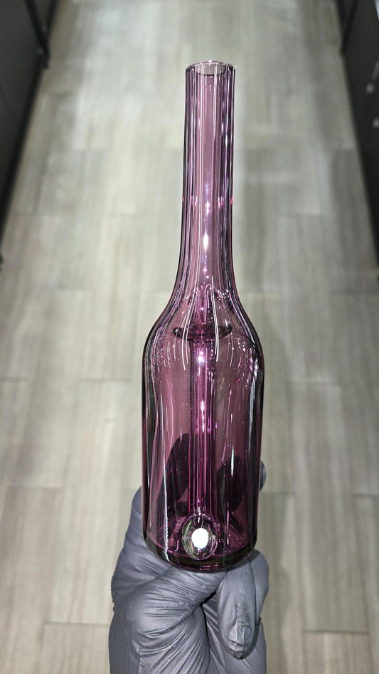 The Glass Mechanic - Gold Amethyst Encased Opal Sake Bottle