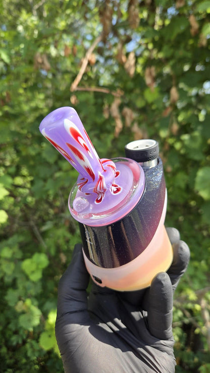 Indo Glass X Geoffmade - Clear Bottom Frit Work Dry Peak/Pro Attachment #3