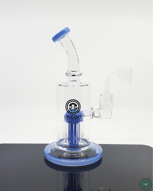 Encore Glass 8” 65MM Tree Perc Rig | Smooth Filtration | Includes Quartz Nail