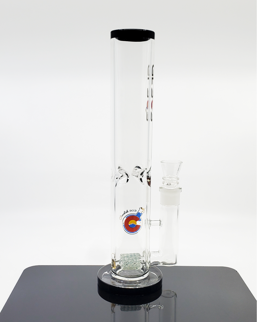 Glass Lab 303 12” Lace Dagger | Unique Perc Design | Efficient Filtration