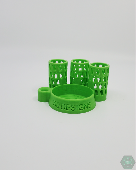 Protective 710 Designs Carta Caddy for secure dab rig storage during travel.