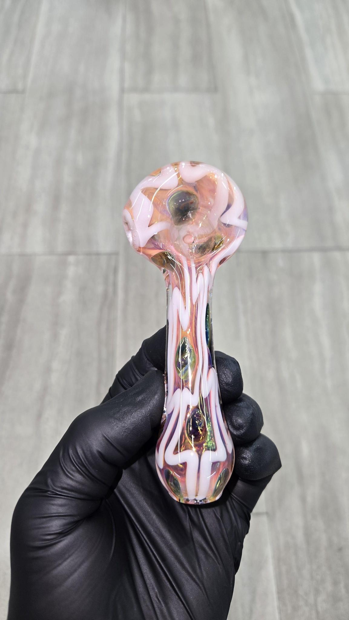 Izlow Glass - Box & Dots Handpipe