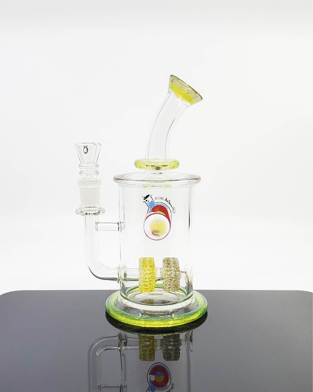 Glass Lab 303 Dual Lace Disk Perc | Efficient Filtration | Compact Rig