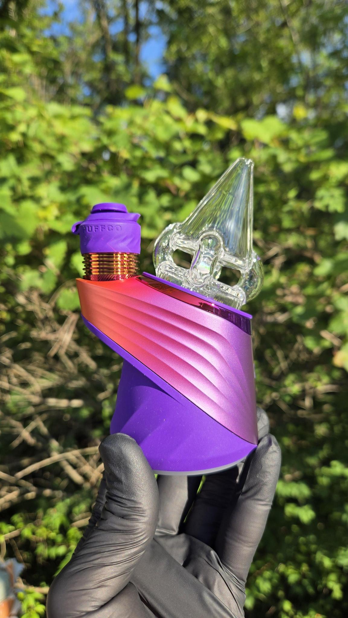 Sleeps - Clear Faceted With Opal Dry Puffco Peak/Pro Attachment #3
