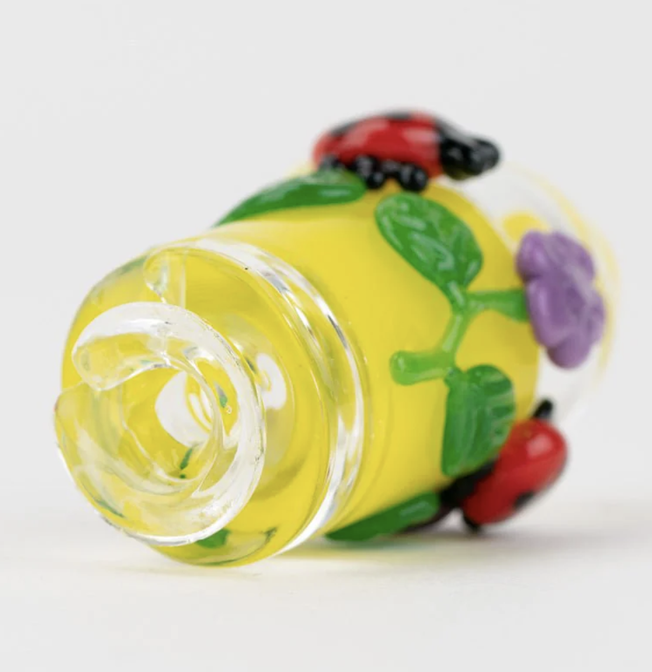 Empire Glassworks Puffco Pivot Glass Mouthpiece - Sunshine Garden