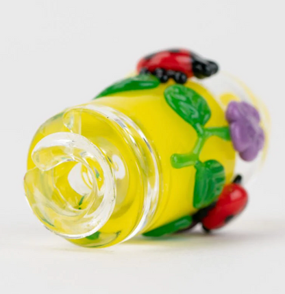Empire Glassworks Puffco Pivot Glass Mouthpiece - Sunshine Garden