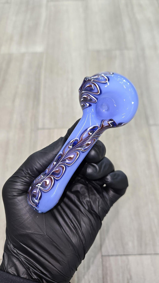 Izlow Glass - Sage Half Paisley Handpipe